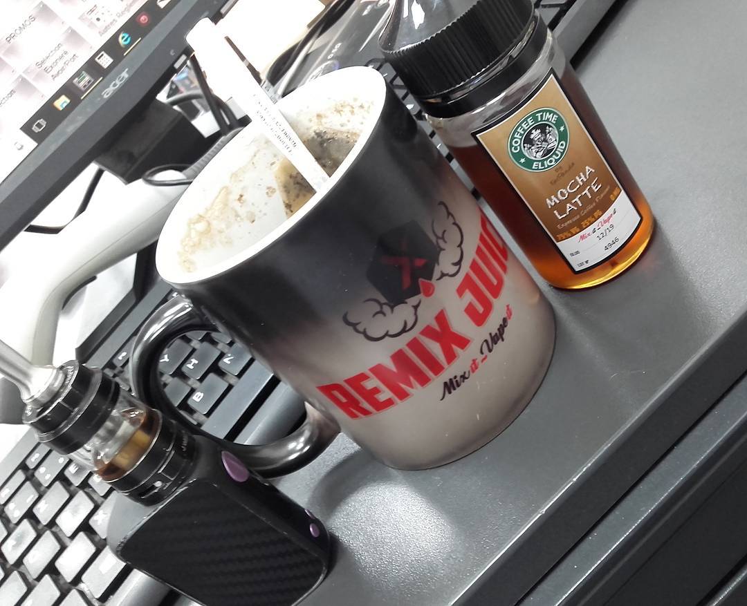 RemixJuiceCOM's tweet photo. A #coffeetime with our MOCHA LATTE #ejuice. #vapers love our premium #eliquid. #hot #vape #vapefam #vapefamous #vapetricks #vapeporn #vapefood #vapelife #vapenation #vaping #Vapes #ecig https://t.co/plAA55qYVm