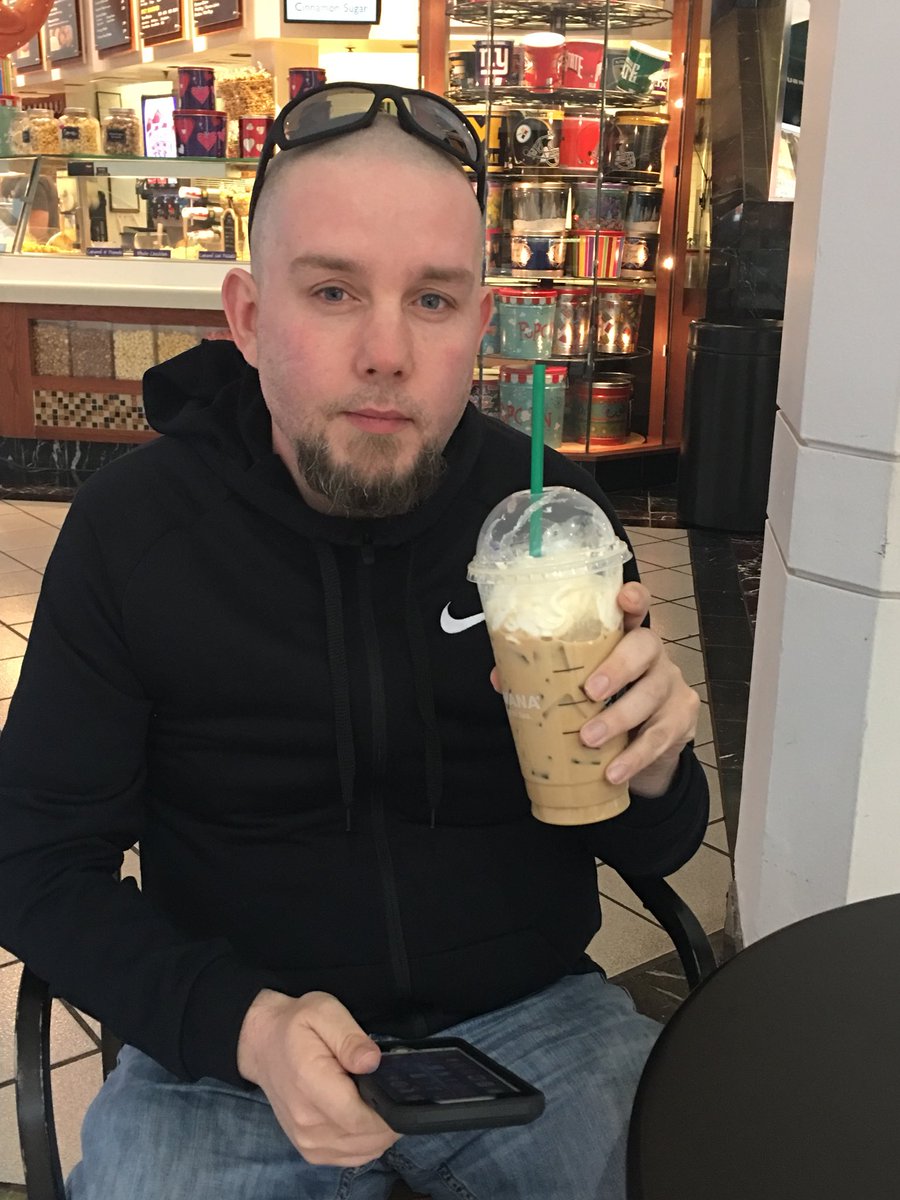 johnnyrawker's tweet image. Sometimes you need an iced coffee the size of your own head. #JavaFacts