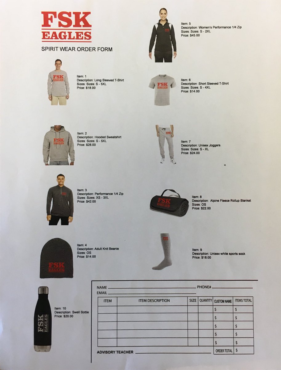 FSK2018's tweet image. New Spirit Wear on sale!!! Not designed exclusively for seniors, so sell to everyone :) sell sell sell!!