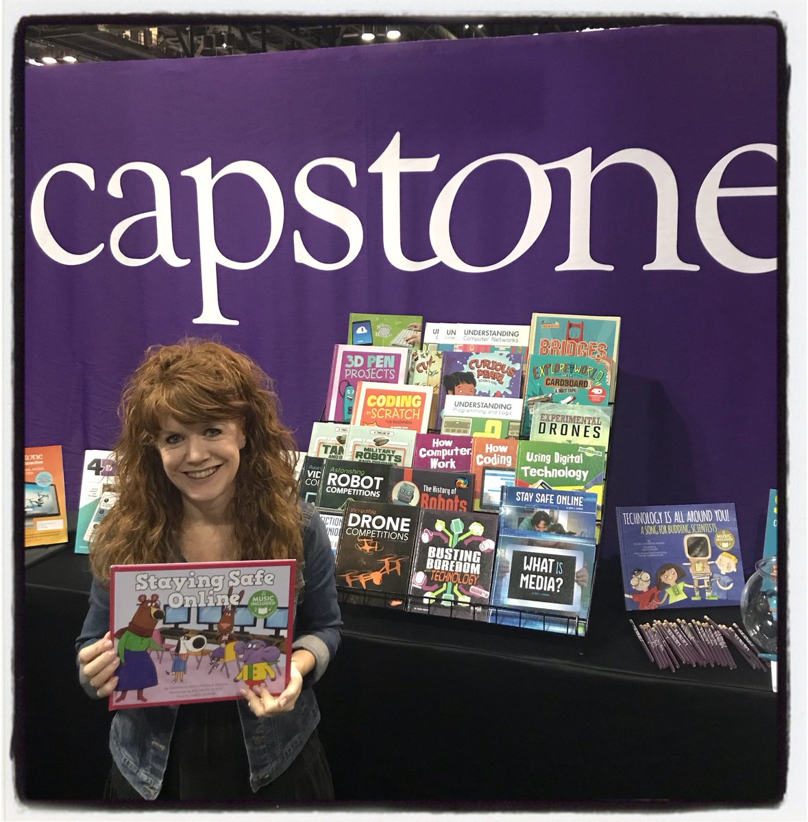 shannonmmiller's tweet photo. Tomorrow at @nationalfetc at 12:30pm come to the @capstonepub booth #1854 to get a signed copy of my @cantatalearning story and song Stay Safe Online! ❤️🎼#singyourlessons #loudlibraries #futurereadylibs #tlchat #fetc #digcit https://t.co/CD4IDKUrMV