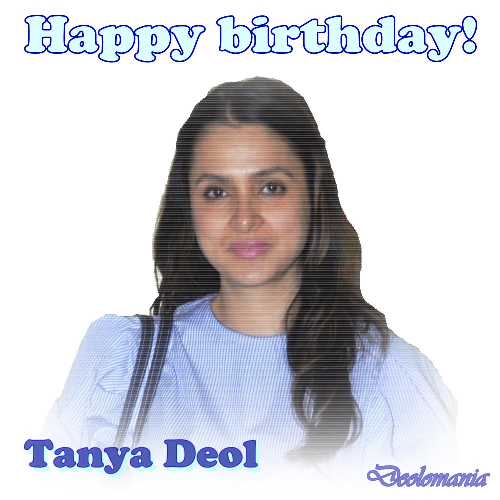 sowika71's tweet photo. ✨Wishing a very very happy birtday to charming Tanya Deol!✨

#HappyBirthday #Deols #family https://t.co/9QDFcflLov