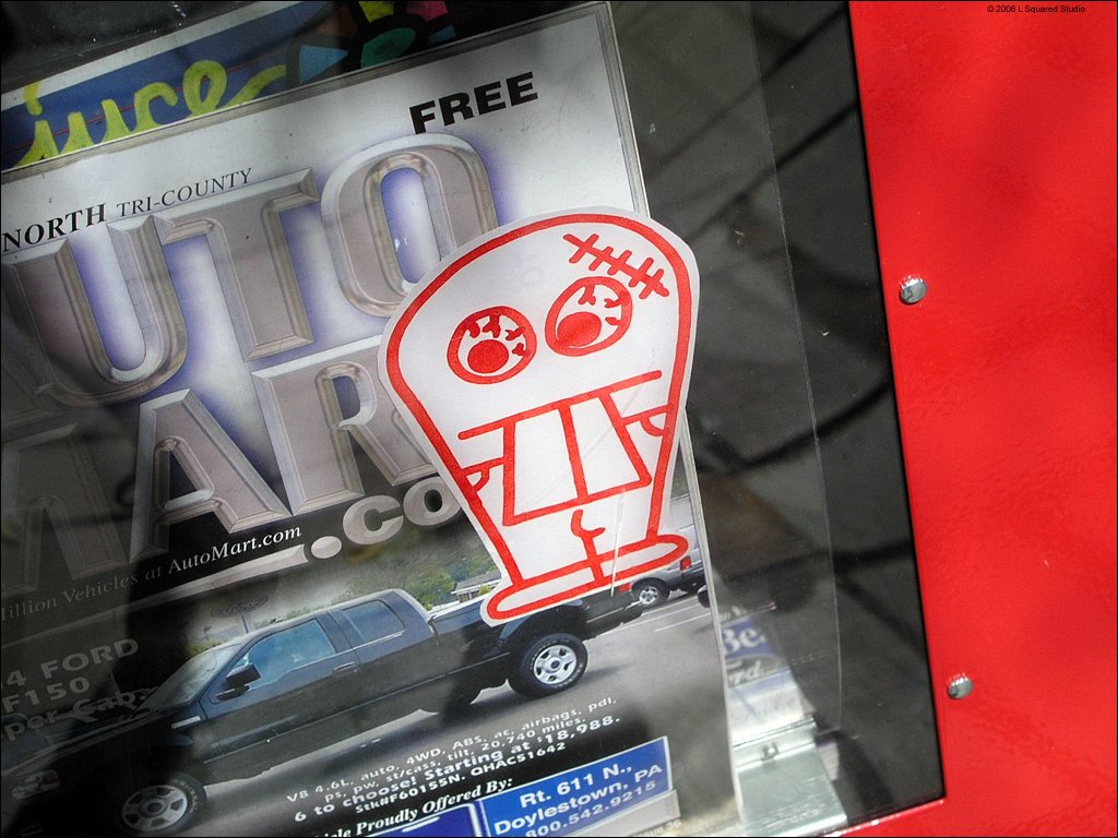 damonabnormal's tweet photo. Anyone who knows street art in Philly knows this character from the early days ... when BobWillReign and El Toro were fresh on the scene too. The sticker scene was game then with Morg, Malic & Swampy were up everywhere too! #2006 #Bloopa #PhiladelphiaStreetArt #Archives https://t.co/WnyzQr7GiO