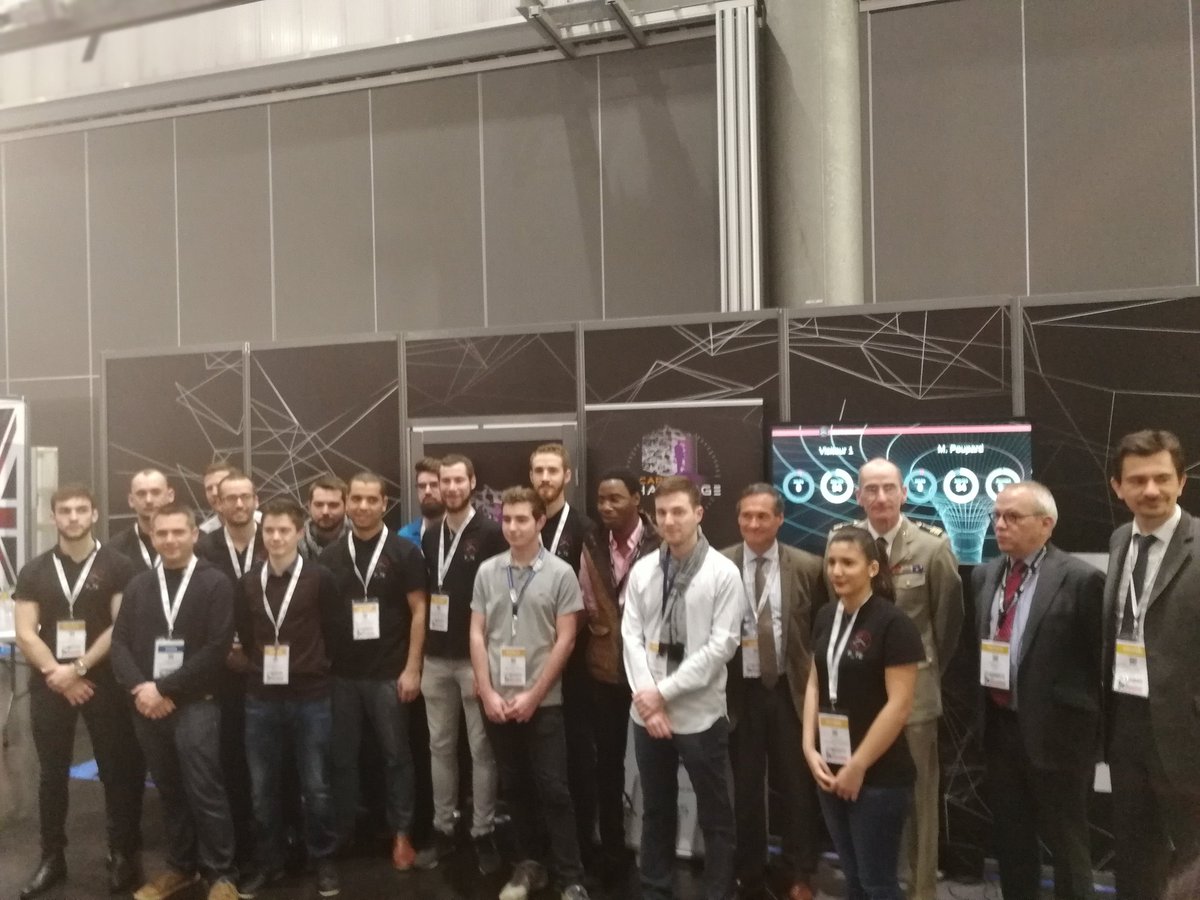 Amossys's tweet photo. Merci @TEAM_P_TE pour ce superbe challenge #escapechallenge2018. Et merci aux co organisateurs @ENSIBS @SopraSteriaSecu avec le soutien du @ExcellenceCyber et des partenaires @Amossys @RETIS_FRANCE @Claranet_FR https://t.co/KmzaG8HgAV