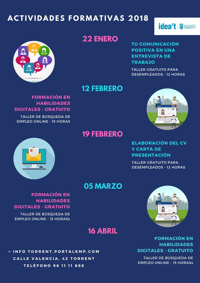 Avui acaba el curs "Comunicació positiva en una entrevista de #treball" amb <a href="/jcarlesrosello/">Joan Carles Roselló</a> Si agrada el que transmets, agradaràs tu. 
Així doncs, una comunicació positiva i efectiva és clau en procés de selecció. T'animem a fer-li una ullada a la programació de cursos #Torrent