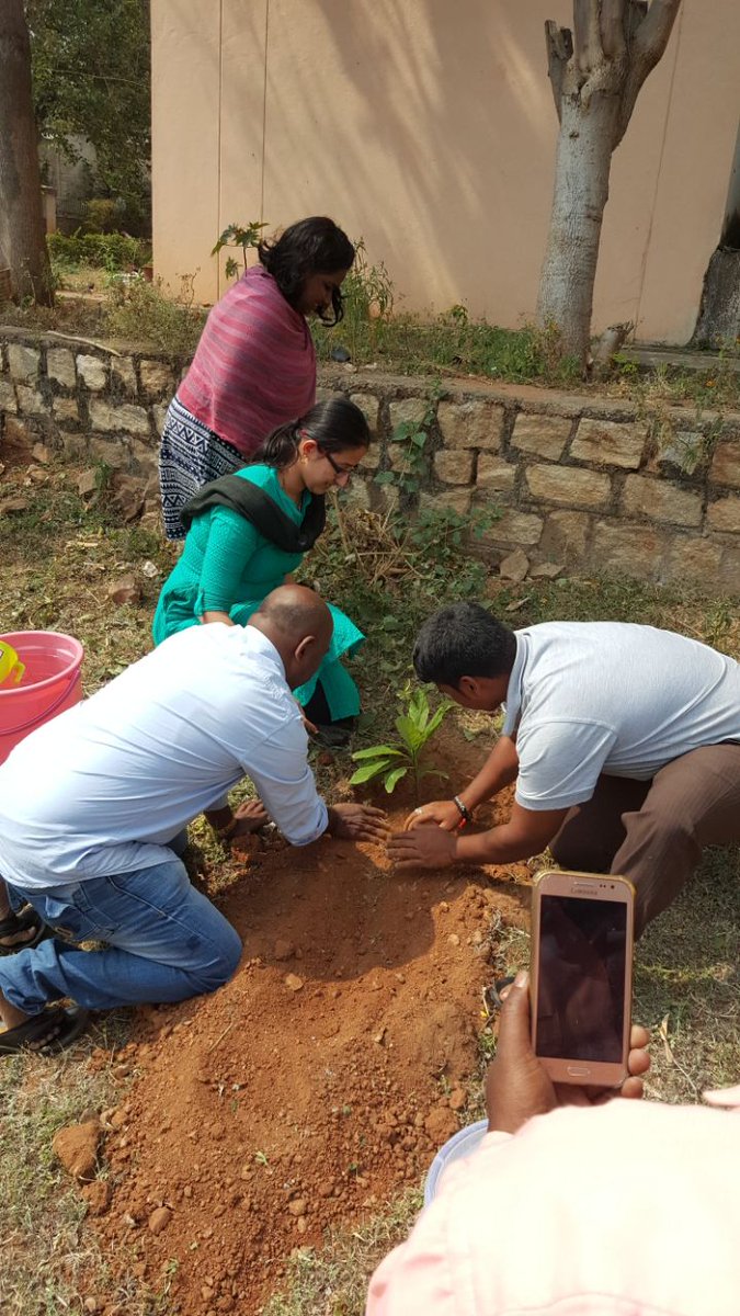 As part of the Swatchhata Pakhwada 2018, officers and staff of GST Commissionerate,<a href="/GST_MYSURU/">GST_MYSURU</a> assembled at the office and departmental quarters premises and actively took part in the activity of planting saplings/plants.