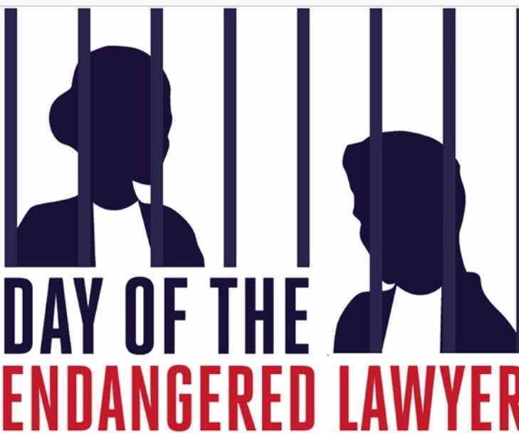 Dag van de bedreigde advocaat. Vandaag. Vind het vaak wat gezocht, zo’n Dag van.... Maar rechtstaat heeft vrije en onafhankelijke advocaten nodig. Ook in #China of #Egypte. Goed werk <a href="/L4L_INT/">Lawyers for Lawyers</a>