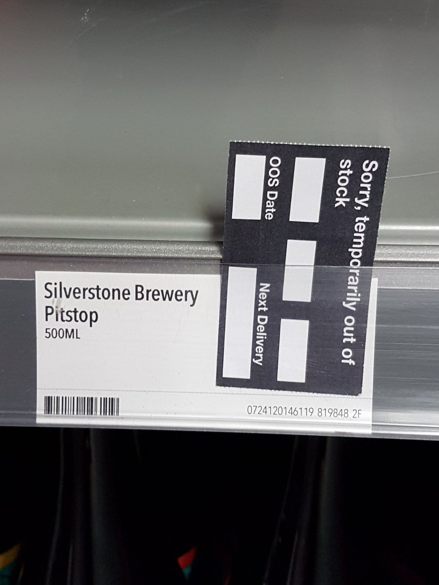 Hottest beer in the region! Silverstone Real Ale sold out in this @coopukfood store in just a few hours. #SupportLocal #Tryanuary #reorder