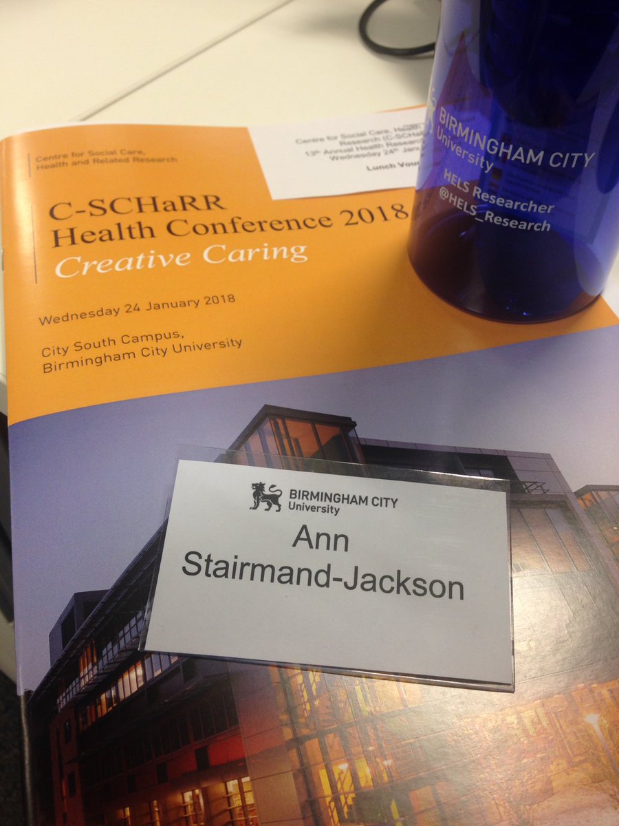 Looking forward to attending today's Creative Caring conference <a href="/HELS_Research/">HELS Research</a>