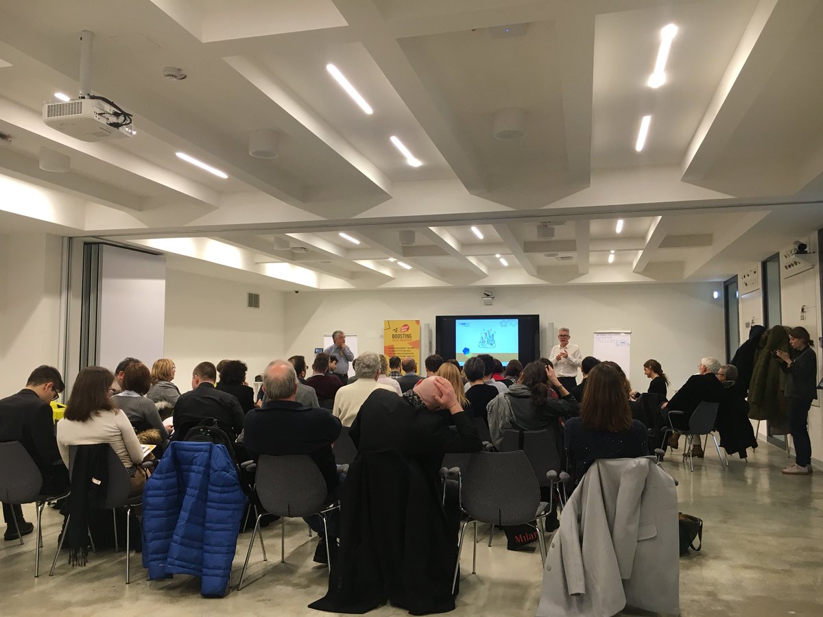 FSgaragli's tweet photo. Boosting local ecosystems for social innovation with 10 EUROPEAN cities today at our new hub in Milan @FondazBrodolini https://t.co/xjm6dchVBb