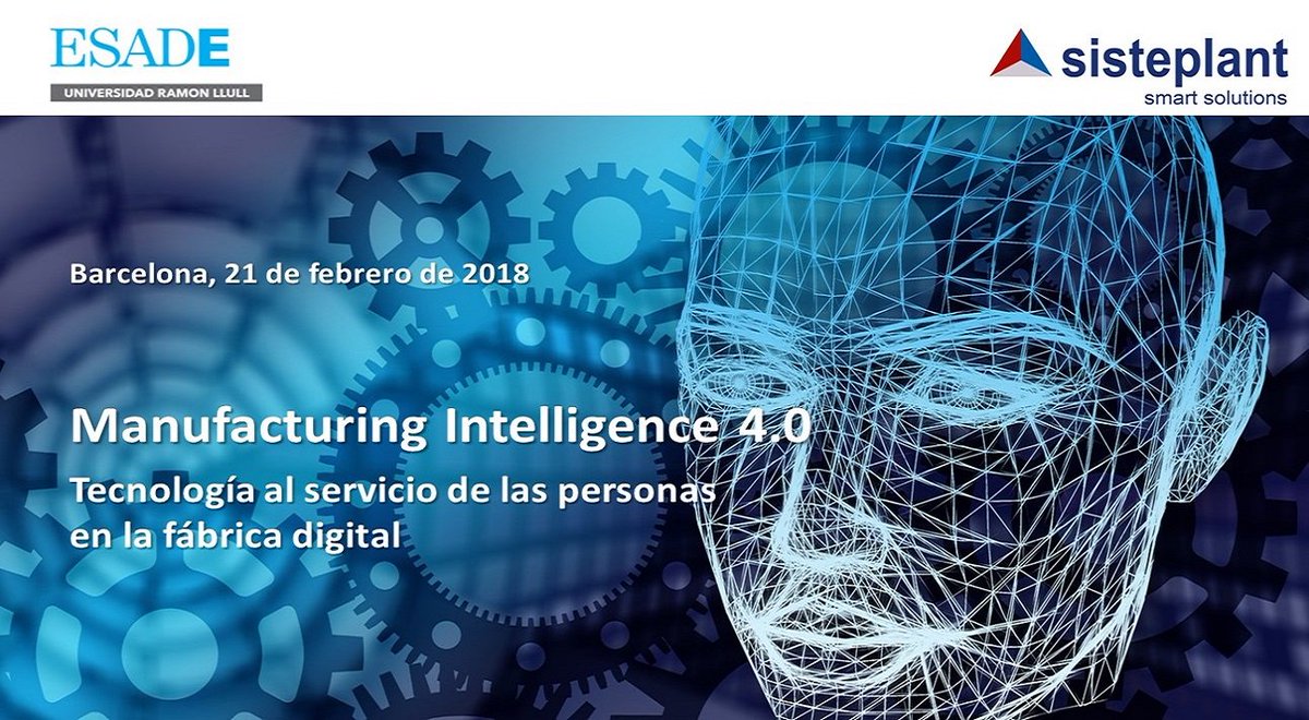 Encuentro Tecnológico Manufacturing Intelligence 4.0 #Barcelona <a href="/Sisteplant/">Sisteplant</a> ow.ly/8NtZ30hWCJ7