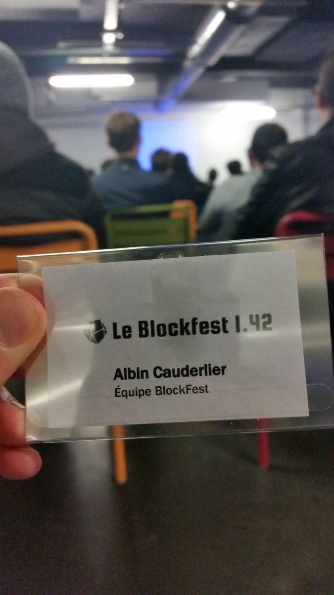AlbinCAUDERLIER's tweet image. Let's the BlockFest 1.42 begin!
@LeBlockFest