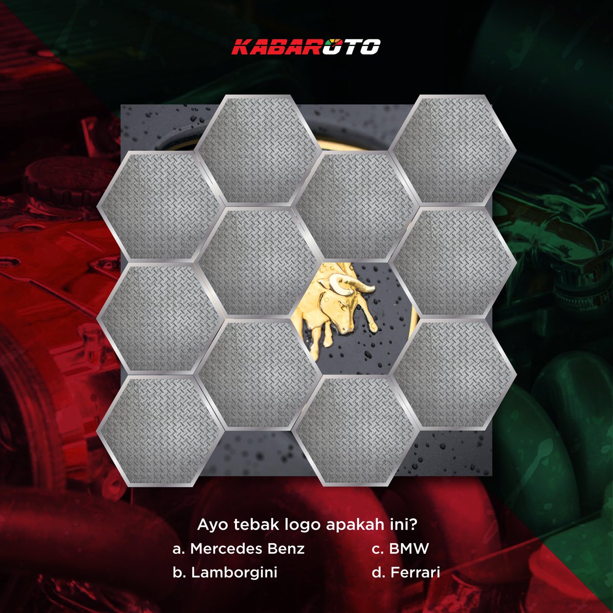 kabarotocom's tweet photo. Yuk main tebak gambar: Logo apa yang ada di balik puzzle tersebut? Cantumkan #TebakGambarKO &amp; mention @kabarotocom pada jawaban, pastikan sudah follow @kabarotocom ya! Kuis berakhir pada 6 februari 2018, dapatkan hadiah menarik! Ikutan yuk, tunggu apa lagi?!! @Serbakuis https://t.co/kGxk4JRAII