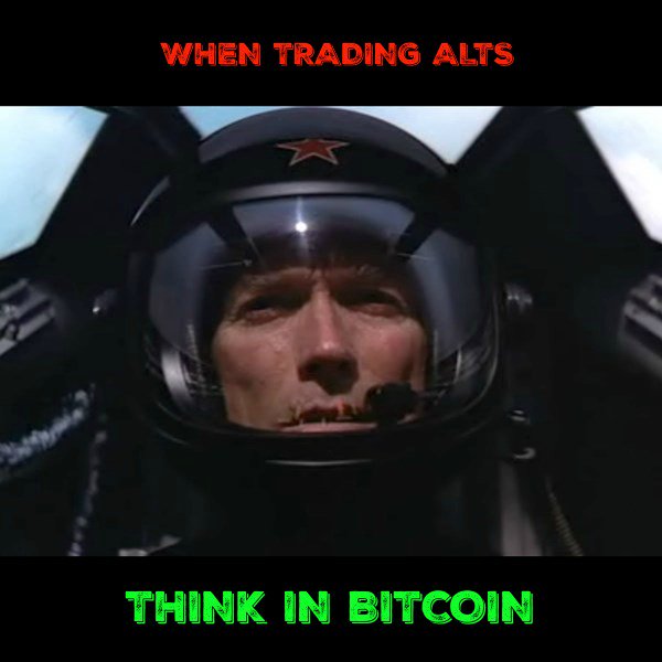 CryptoMeth1's tweet photo. The Movie"FireFox",Clint Eastwood flying a Russian Plane had to think in Russian to fire the missile&amp;save his A$$. When trading Alts,think in "Bitcoin" NOT USD to save yours! #bitcoin #crypto #Alts #rekt #noobs https://t.co/bYOSF4FfIo