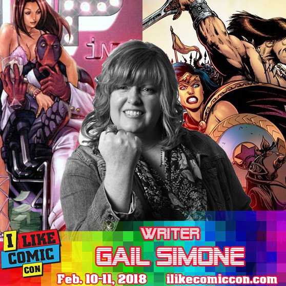 ILikeComicCon's tweet photo. @GailSimone Gail Simone will be at I Like Comic Con! #ilikecomiccon #ilikecomics #vancouver #washington #oregon #portland #pdx #february #natequarry #domino #batgirl #wonderwoman #secretsix #gailsimone #pdx #returntocomics https://t.co/QDhjaUGImw