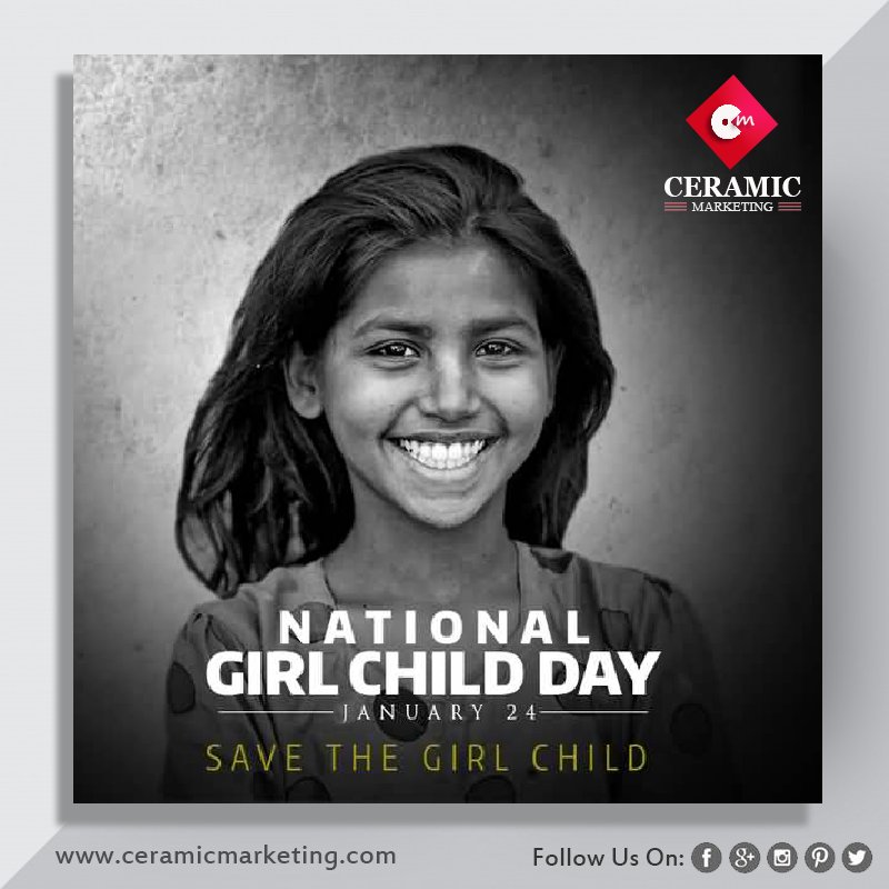 smohub_in's tweet photo. Save girls child, save life on the earth.
National Girl Child Day is celebrated on 24th of January
#ceramicmarketing #ceramicdirectory #ceramictiles #tiles #tilesmanufacturing #Walltiles #floortiles #vitrifiedtiles #porcelain #tilesDeales #suppliers #Digitalmarketing https://t.co/e6kWUmQqq9