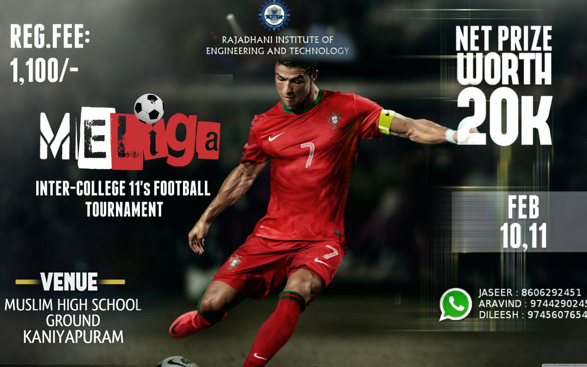 sambhumithra's tweet image. Intercollege football tournament