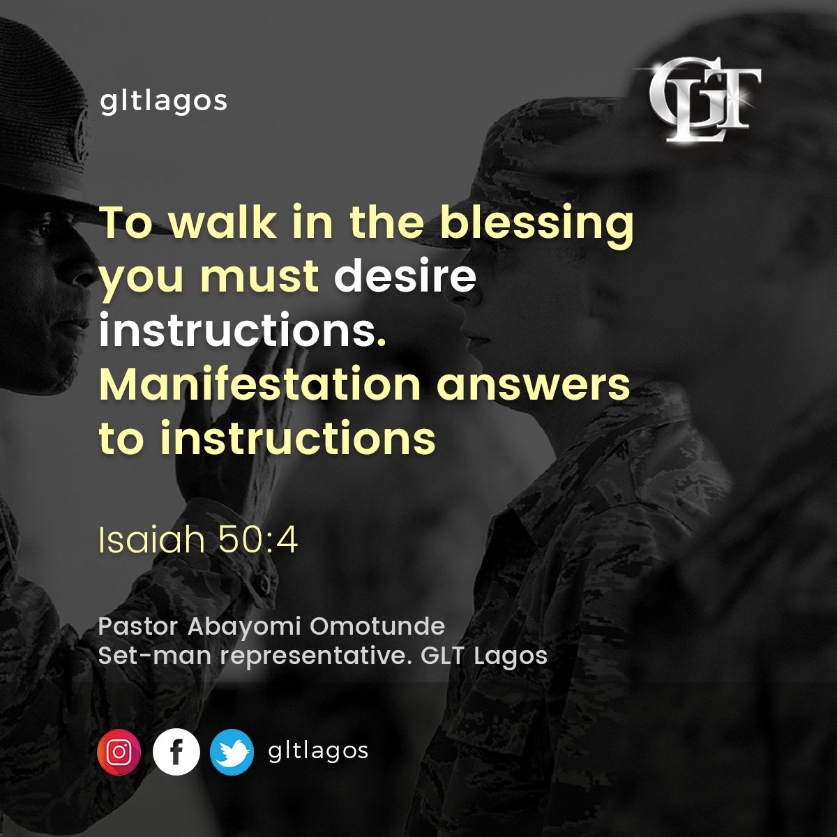 gltikeja's tweet photo. Instruction is life Pro 4:13 #lawsofprosperity #abundantprosperity #GLTChurch https://t.co/0qFxyjeEtz