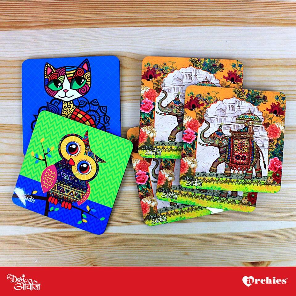 IHC_GZB's tweet photo. Add style to your table with these coasters.
#Coasters #Decor #DesiArchies 
Available at #Archies Gallery at Indirapuram Habitat Centre. https://t.co/yi2wucrVKP