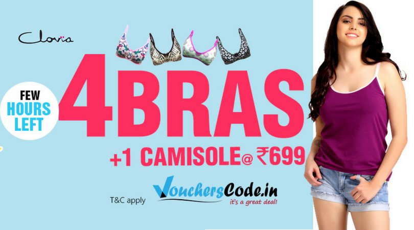 Voucherscodein's tweet photo. Clovia Sale - Few Hours Left
4 Bras + 1 Camisole @ Rs 699
https://t.co/B7ADzrMrUI https://t.co/QOsqp1FlLW