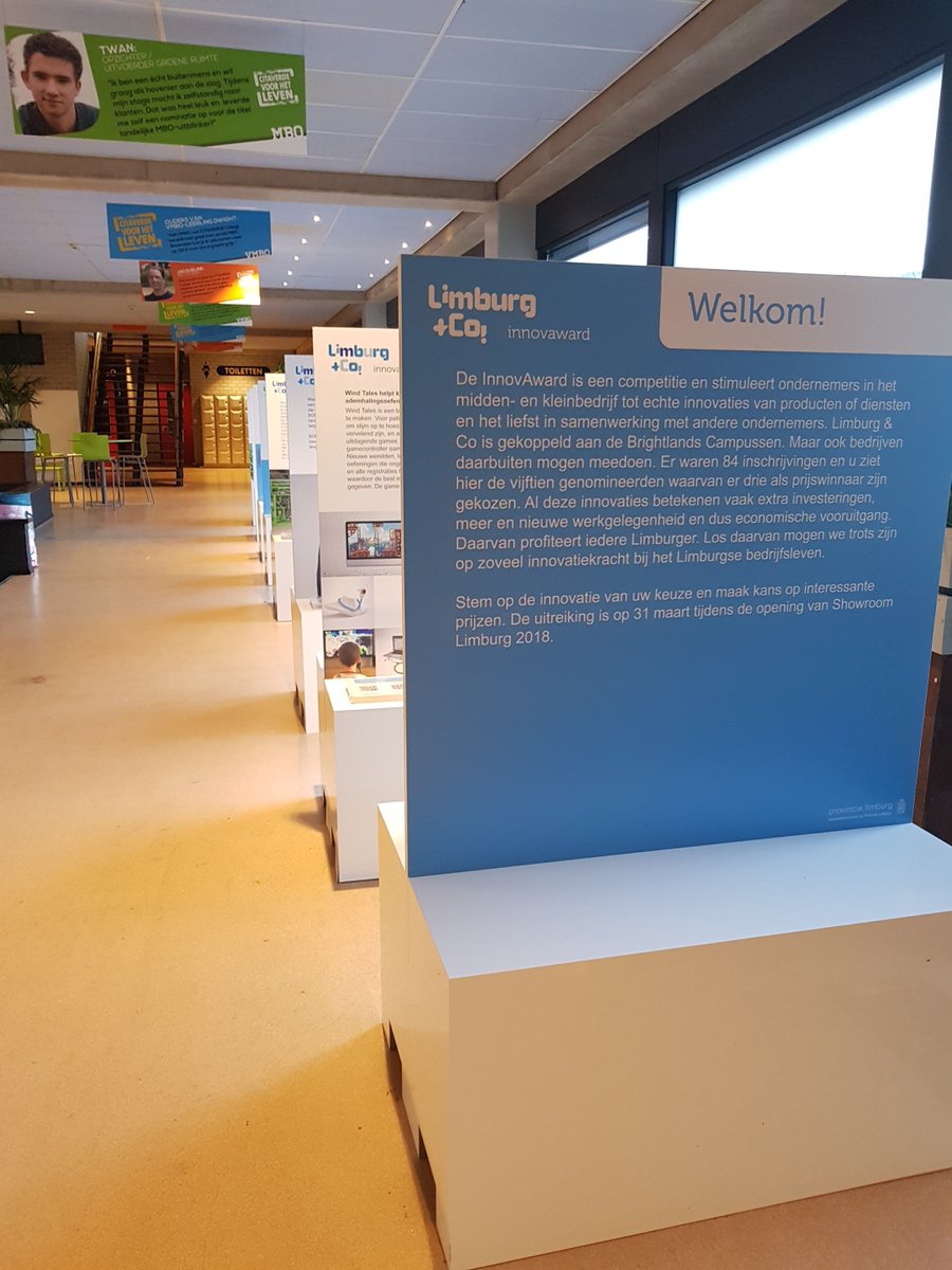 De expo staat er mooi bij. Limburg en Co InnovAward Expo nog tot 28 januari te zien bij Citaverde College Roermond. #limburgenco <a href="/citaverde/">CITAVERDE College</a> Stemmen kan ook nog: limburgenco.nl/innovaward/pub…
