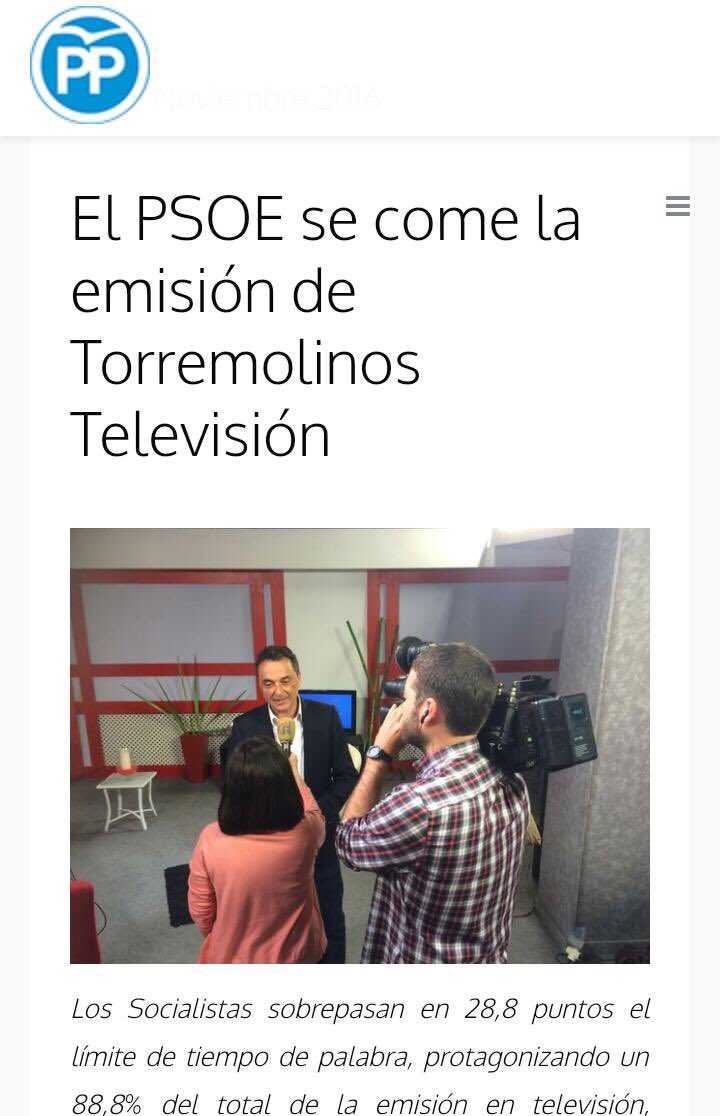 margadcm's tweet photo. Buenos días @TvTorremolinos, @Torremolinos_PP todos los días envía notas de prensa pero nunca os hacéis eco vía Twitter pero sí del resto de los grupos y de las noticias amables sobre el equipo de gobierno. ¿Es por alguna razón? Etiqueto a los concejales y así los podéis seguir https://t.co/YUKXYR3Lu4