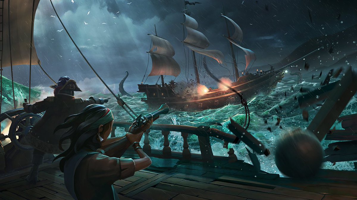 A vos sabres !!! La bêta de <a href="/SeaOfThieves/">Sea of Thieves</a> est désormée accessible, Le jeu de <a href="/microsoftfrance/">Microsoft France</a> n’a pas fini de nous en mettre plein les yeux #SeaOfThieves #games #gaming #gamer #microsoft