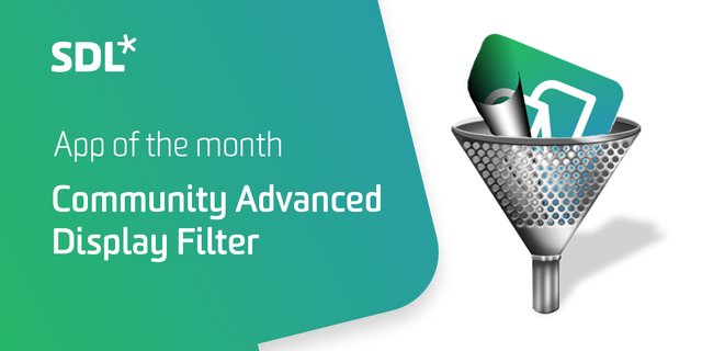 Jennie1503's tweet photo. The Advanced Display Filter in #Trados2017 just got an upgrade for 2018! With @sdltrados' App of the Month, there are even more filters for you to use in the Editor #xl8 https://t.co/FEjtlyUD7l via @sdltrados https://t.co/gyTWBGg0ja
