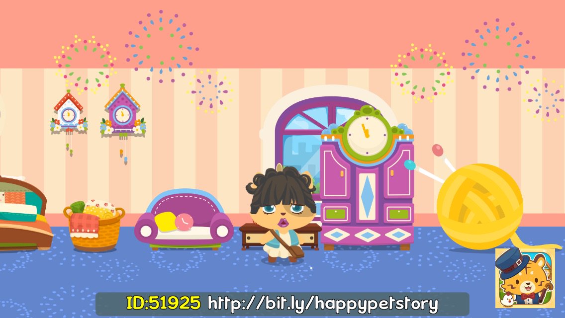 LoveLetter2Liam's tweet photo. Super Cute~! Addicted to #HappyPetStory! Use my Invite ID: 51925 for your FREE room. https://t.co/r0ka5LIHc6 https://t.co/ACFyk1L5Cj