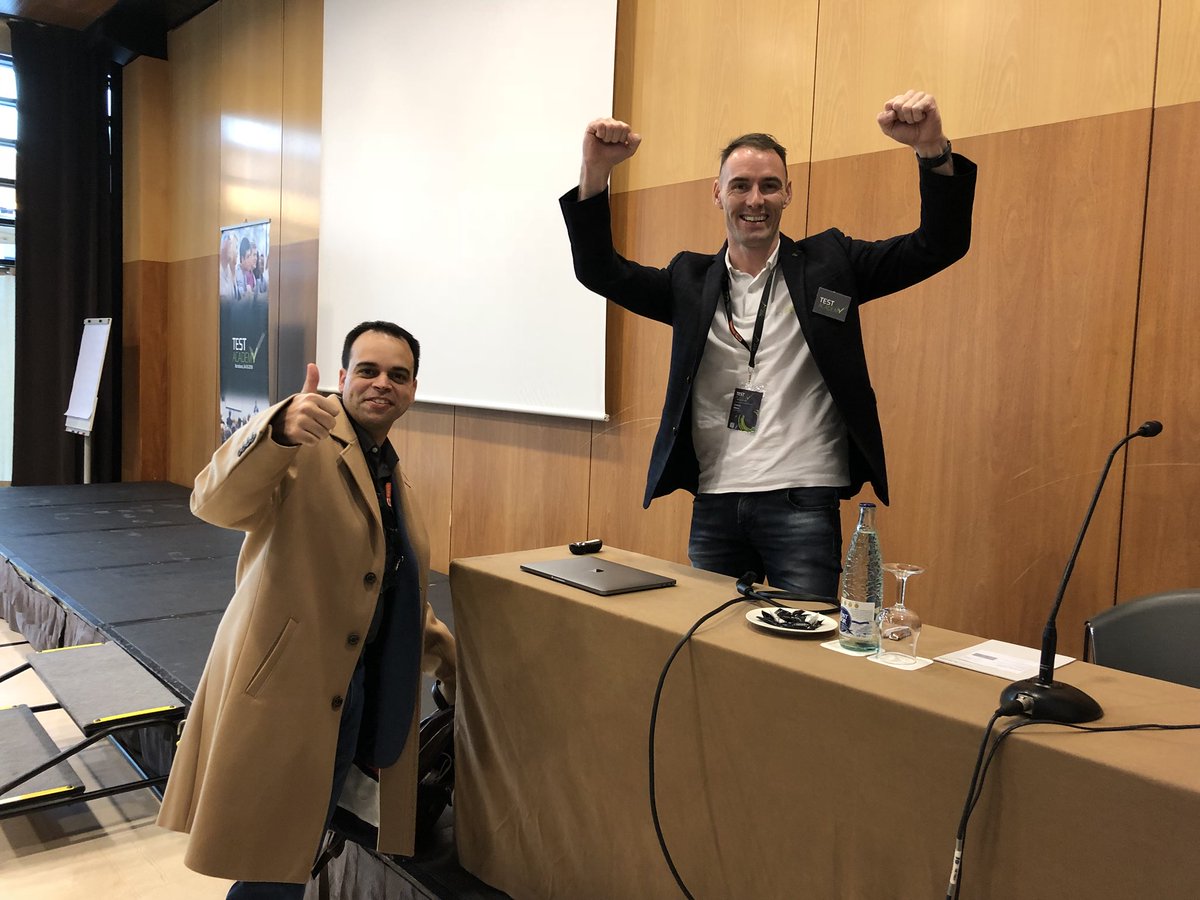 sblanquart's tweet photo. Preparándonos para la @expoQA de @alberttort. #InteligenciaArtificial de @SogetiSpain #WiseQA #TestAcademy https://t.co/hQGlrUL6xQ
