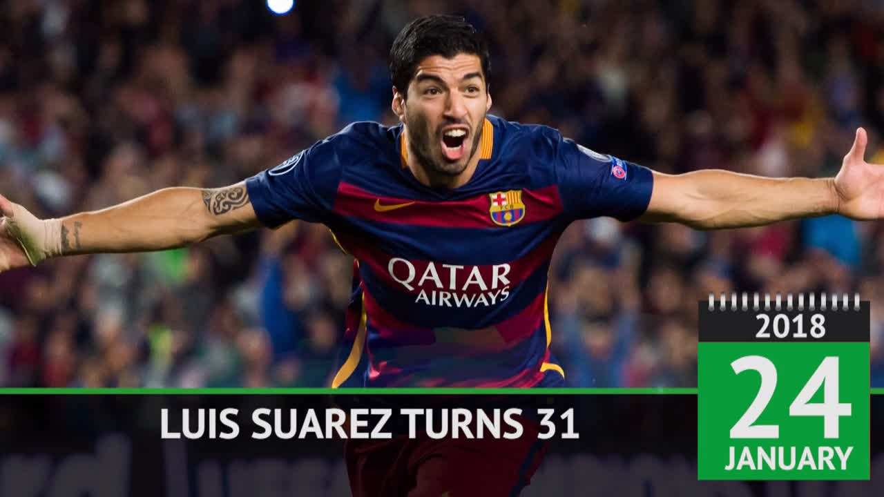 Happy Birthday to Barcelona & Uruguay star Luis Suarez...

He\s had quite the career!   