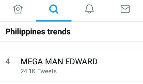 justcallmeUbe's tweet photo. Trending now at fourth spot! 

@mega_magazine @MegaMan @archie_carrasco @SukiSalvador @OMGNewsstand

MEGA MAN EDWARD
@maymayentrata07 @Barber_Edward_ https://t.co/Dbs3ULAWzl