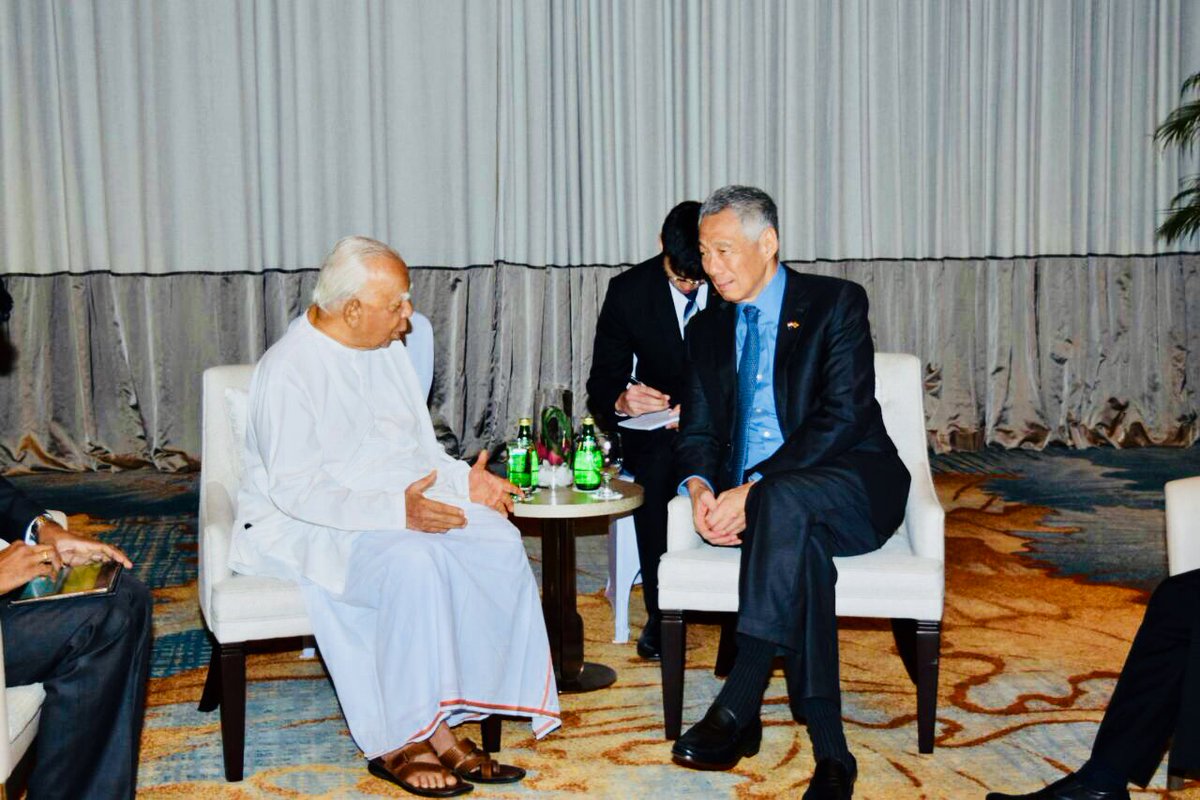 Sampanthan (@r_sampanthan) on Twitter photo Had a fruitful meeting with <a href="/leehsienloong/">leehsienloong</a> in #colombo today, appealed to encourage more investment to #lka particularly to the #North and #East Had a fruitful meeting with <a href="/leehsienloong/">leehsienloong</a> in #colombo today, appealed to encourage more investment to #lka particularly to the #North and #East