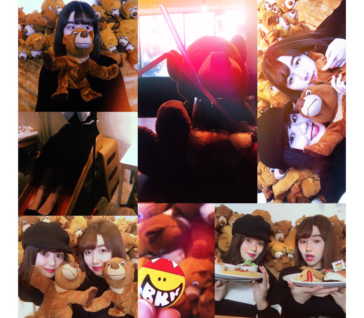 yu____0203's tweet photo. @mkf_luv と 高円寺🐻❤🐻
昨日決まって即行動したよね（笑）
予約したらナイスタイミングで
この席行けた( ´-` ).｡oO ( ♡ )
可愛すぎて100枚以上📸撮った笑👯‍♀️
店員さんに話聞いたり色々買ったり
して大満足だった〜〜〜♥♥
また行きたいな♥♥
#高円寺#山﨑賢人#火曜サプライズ https://t.co/v5aKljF64r
