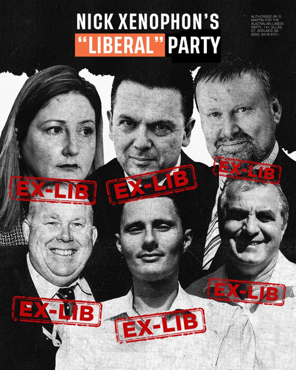 alpsa's tweet photo. Another day, another ex-Liberal added to Xenophon’s team. #saparli #auspol #SAelection18 https://t.co/iWtROsINRg