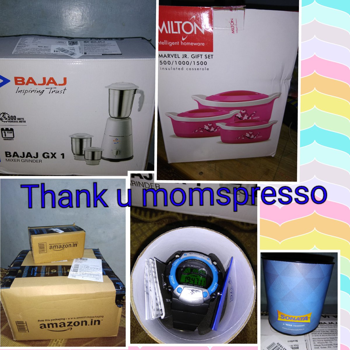 ANTIMA_BHARAT's tweet photo. @mymomspresso
Thank u momspresso..
For October top parenting blog ..
Here are the gift ..(.3000/ amezon voucher ) https://t.co/1roUry2jjd