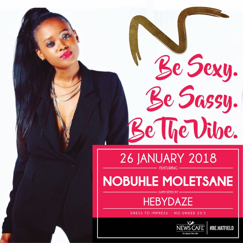 News_Hatfield's tweet photo. Ladies and Gentlemen
Join us this coming Friday and meet the Sensational Nobuhle Moletsane on the decks

A Complementary Flaming Lamborghini for your Birthday 26th January 2018! Come join us https://t.co/uMPnflQtoV