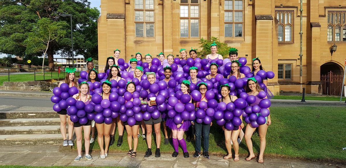 QPSA_Rx's tweet photo. Day 1 of education was amazing here at the University of Sydney. Can’t wait to see what tomorrow brings! In the meantime, battle night is on the way with UQ representinf purple grapes #napsacongress #uq https://t.co/WUUqptu1dA