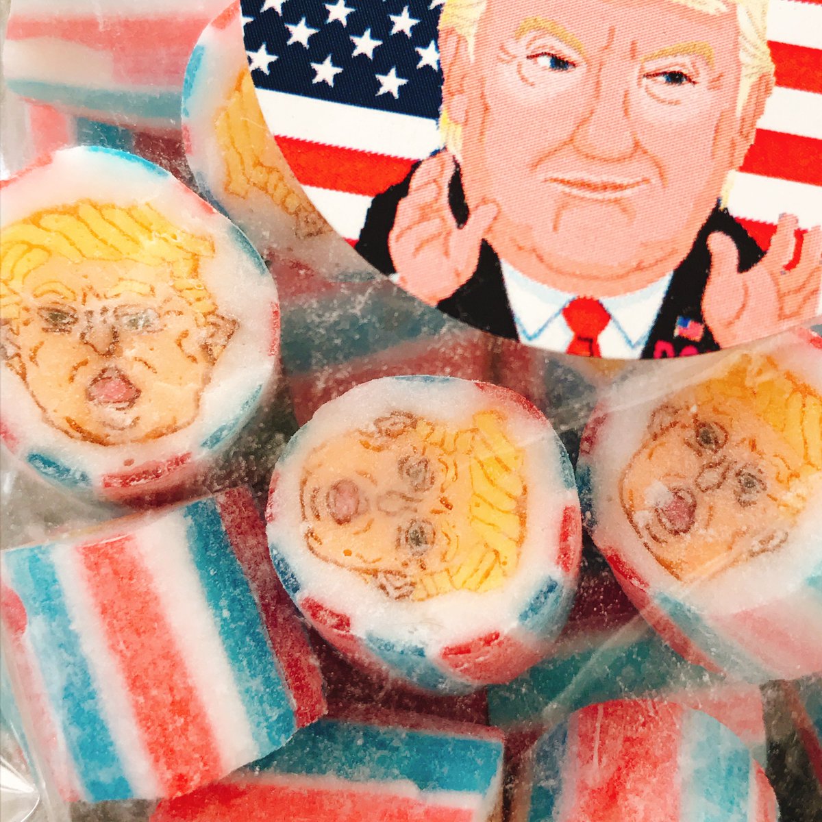 手土産にいただいた金太郎飴がメイク飴リカグレイトアゲインだった