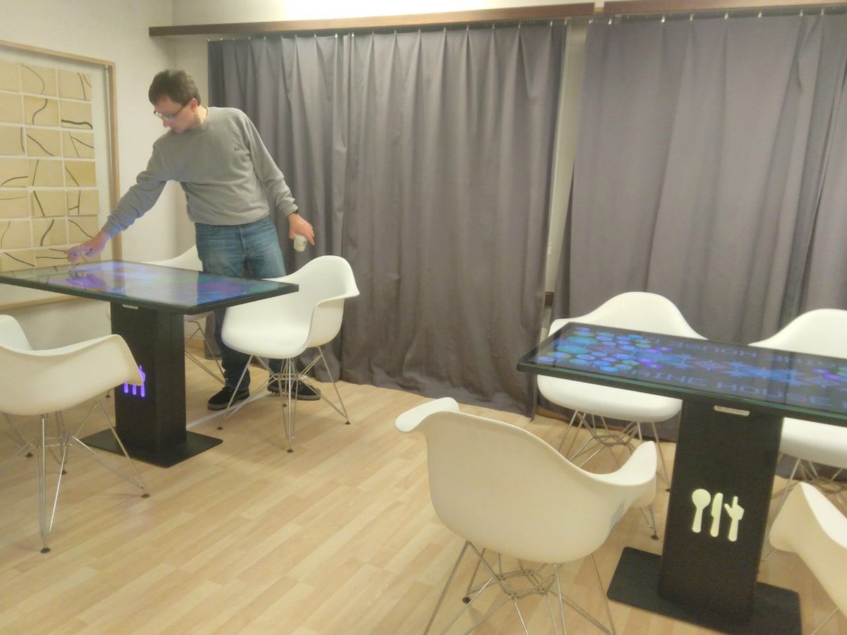 AsyaOrlova's tweet photo. @D_MLG Hi, we are in Davos today #WEF2018 #Davos2018 We invite you to dine at interactive Smart Cafe in Ukrainian House. #SmartCafe #IRT #Kodisoft We bring a technology into traditional way of dining. Welcome! https://t.co/GnvA2ceA3E