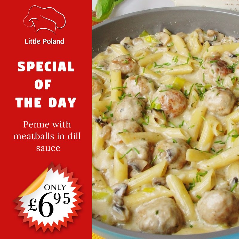 LittlePoland178's tweet photo. #penne with #meatballs today! only £6.95😊 and sour gherkins soup £1.50 #tagsforlikes #Streatham #Tooting #Mitcham #Goodfood #londonfood #SW17 #SW16 #happy #Wednesdaymotivation #southlondon #Wednesday https://t.co/vYVDlS3P5e