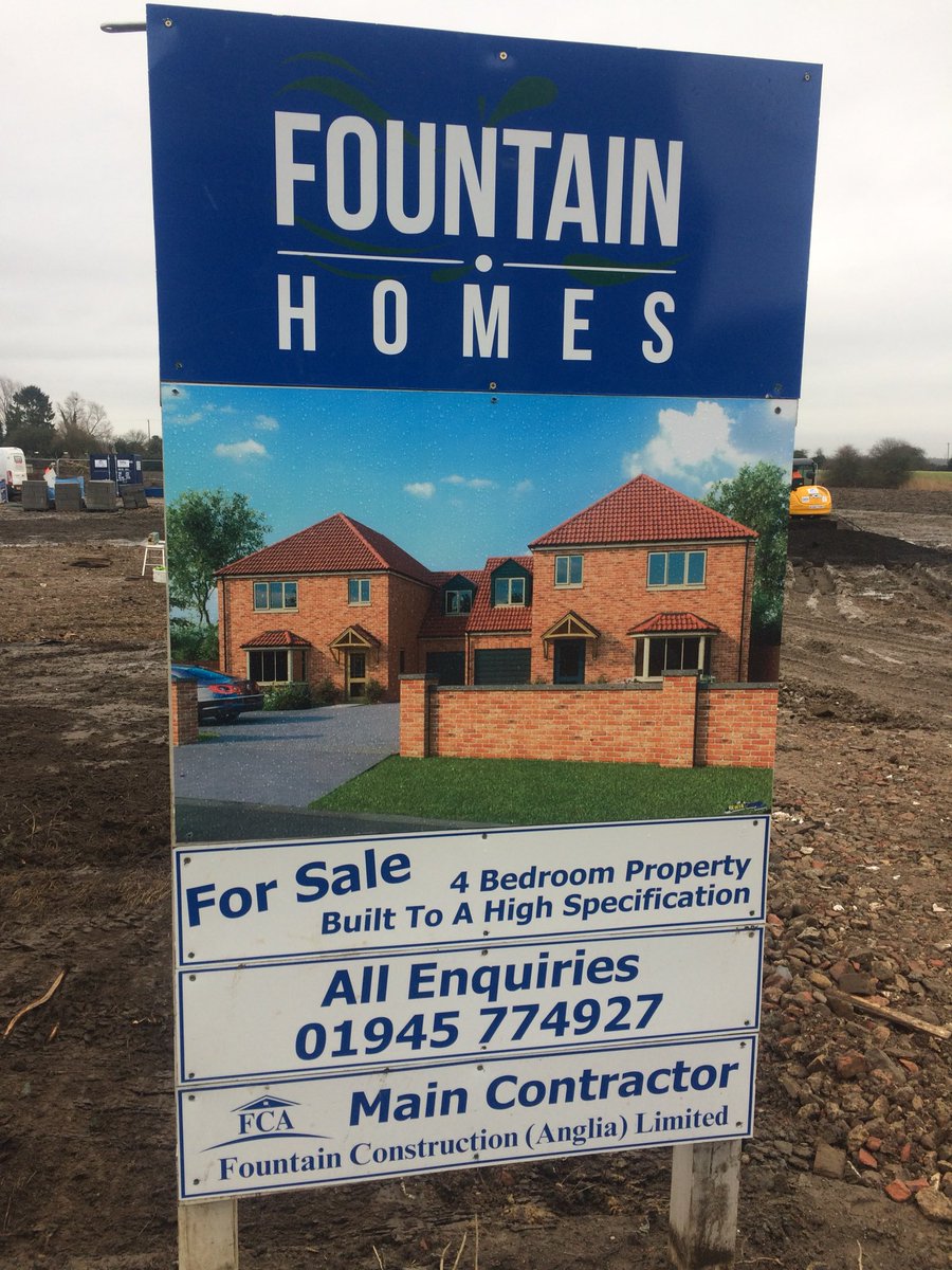 Fountain_Homes's tweet photo. About to start, Main Road, Three Holes, 4 Bed Houses, high spec, now available.#don’t miss out. https://t.co/LEtO2OemmL