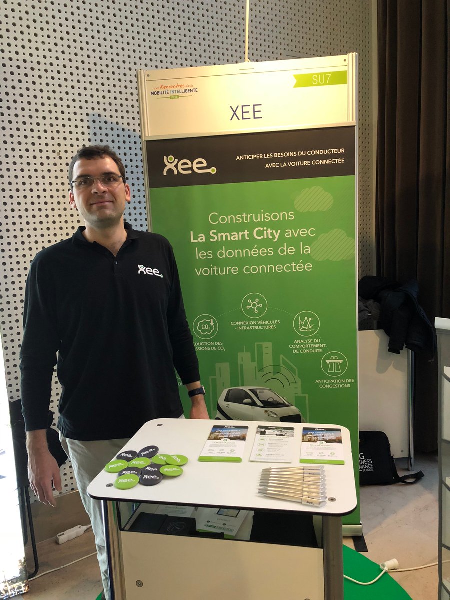 Xee est en place pour les Rencontres De la Mobilité Intelligente. 👍
RDV sur le stand SU7 pour échanger sur la voiture connectée et la SmartCity ! 🤗🚗 #ConnectedCar #SmartCity  #RDMI2018