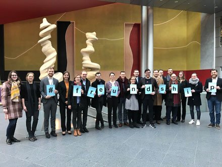 UKinGermany's tweet photo. .@degepolcom zu Besuch für #COMdebatte mit @nielsthuerigen über Arbeit in der britischen Botschaft, aktuellen Stand zu #Brexit Verhandlungen #youngprofessionals #Freundship https://t.co/7hzgXaTXEv