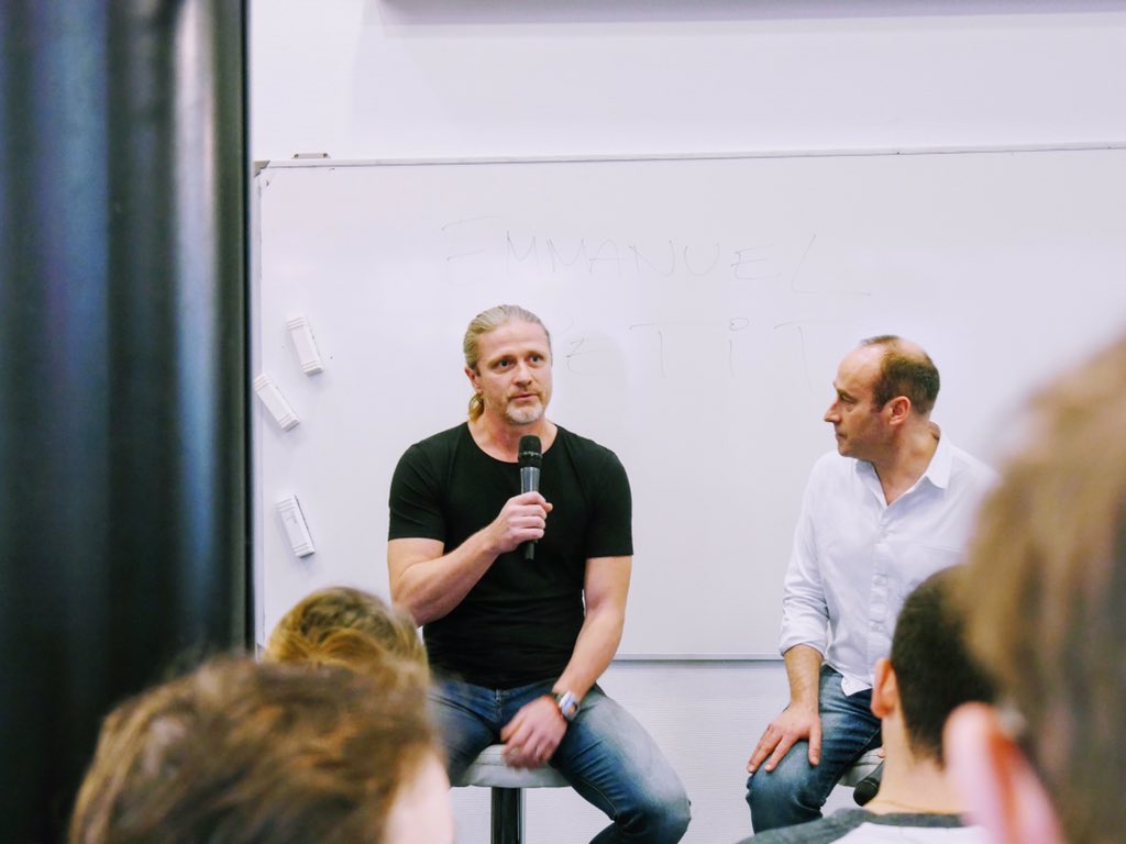 FuricQuentin's tweet photo. Emmanuel Petit viens nous parler de la passion du Sport sur le Campus de l'@inseecmba ⚽️ #Inseec #FRA98 https://t.co/6qJZ57Rr3D