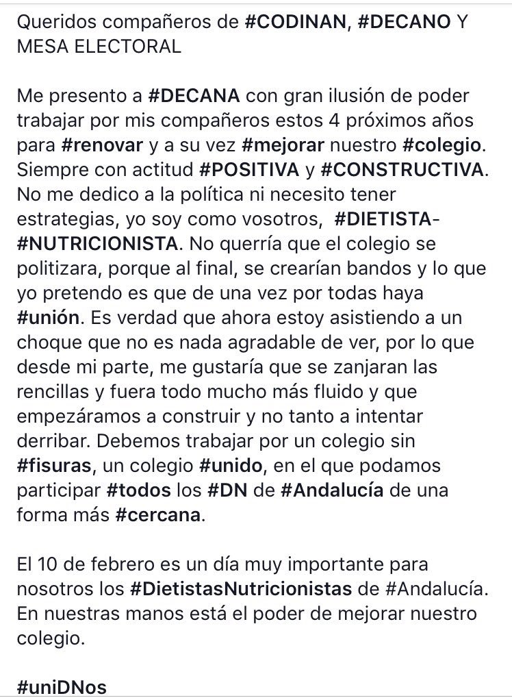 uniDNos2018's tweet photo. Es bueno para todos los #DN de #Andalucia, hay que #uniDNos https://t.co/4iClwcOW5D