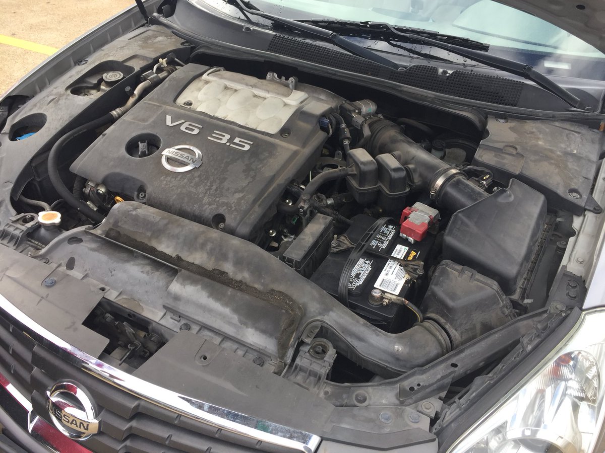 TripAMuffler's tweet photo. When was the last time you had your engine steam cleaned? #carcare @CarCareCouncil @CarCareNews @JalopyTrader @GarlandTX_ @GarlandChamber @oreillyauto @NissanUSA https://t.co/EzhRhJptmq