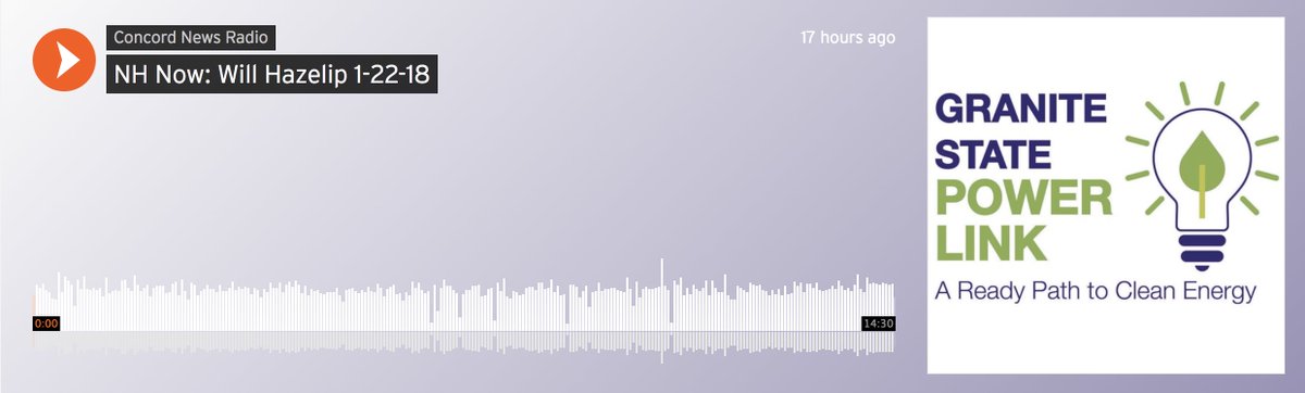 GSPowerLink's tweet photo. Listen as Will Hazelip, VP of Business Development for National Grid, joins Chris from Concord News Radio to talk about the triple-win benefits of the Granite State Power Link  → https://t.co/L9zFksx6Rx https://t.co/dms5tsRX7d