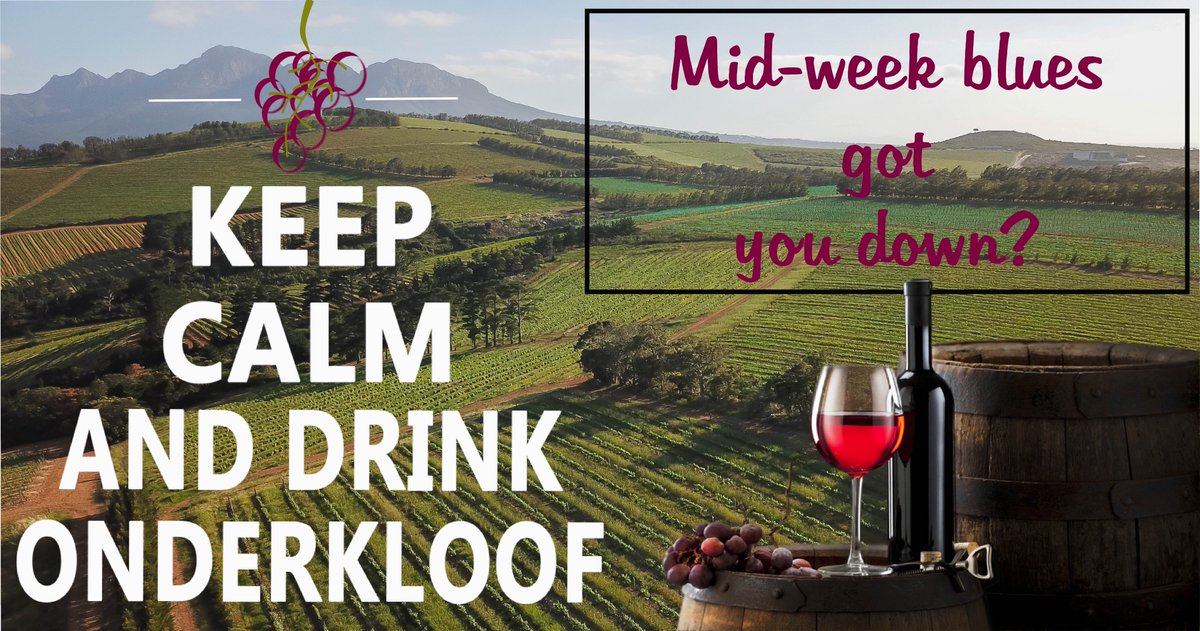 onderkloof_wine's tweet photo. #KeepCalm and drink #Onderkloof π Don't let midweek blues get you down! #wittyWednesday #follow #OnderkloofWineEstate #DiscoverSAwine #VisitHelderberg #SomersetWest #winery #Schapenberg #SirLowrysPass #wineblogger #redwinegivesyouwings #winelover #1stSaturdayOfTheMonth https://t.co/OnfSu16ZN0