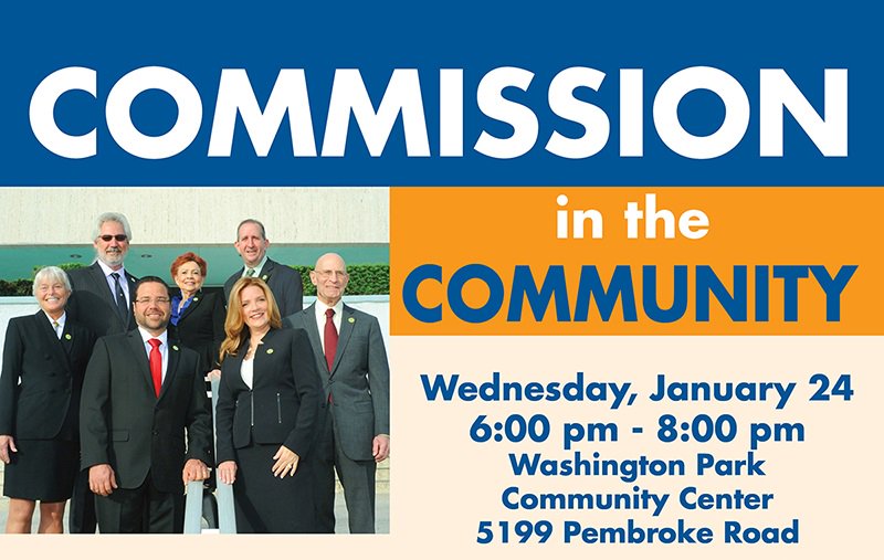 cohgov's tweet photo. See you tonight at #CommissionInTheCommunity. The Open Forum will be at the Washington Park Community Center, 5199 Pembroke Road in Hollywood. District 6 Commissioner Linda Sherwood is hosting. Residents from all districts are welcome to attend. https://t.co/xaDsnxjJLA