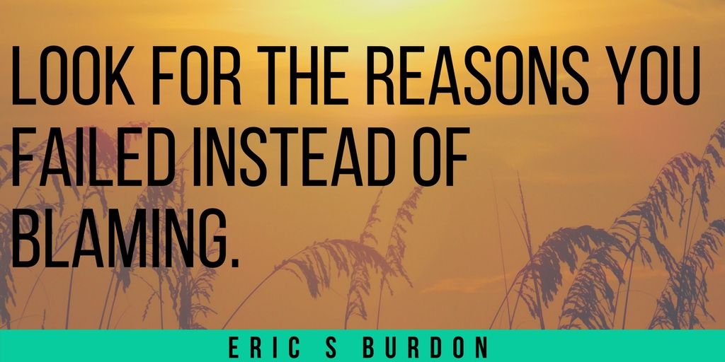 ericsburdon's tweet photo. Stop blaming bad luck. Instead look at the reason you failed. #quotes #inspiration #success #motivation #leadership https://t.co/nYW4YcCYkA